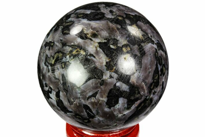 Polished, Indigo Gabbro Sphere - Madagascar #104694